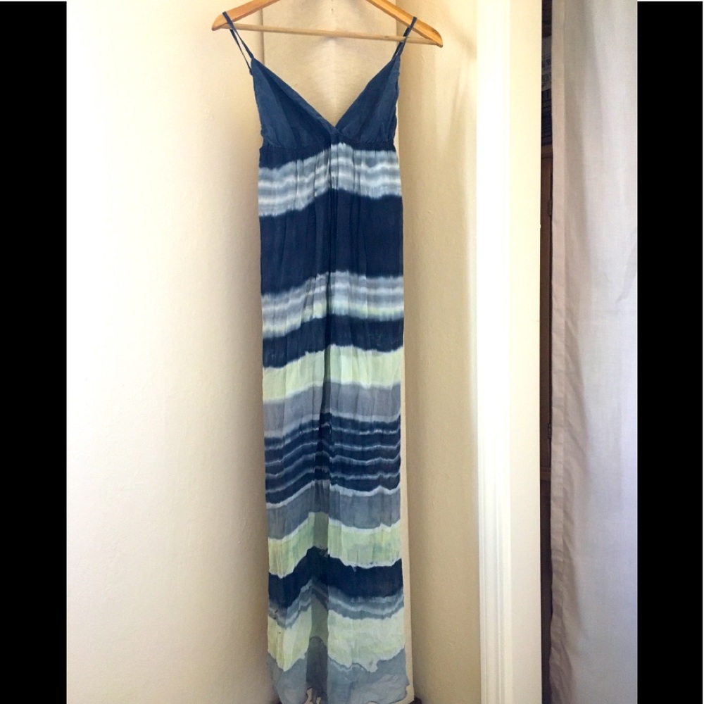 Gypsy05 Silk Chiffon Overlay Maxi Dress Small